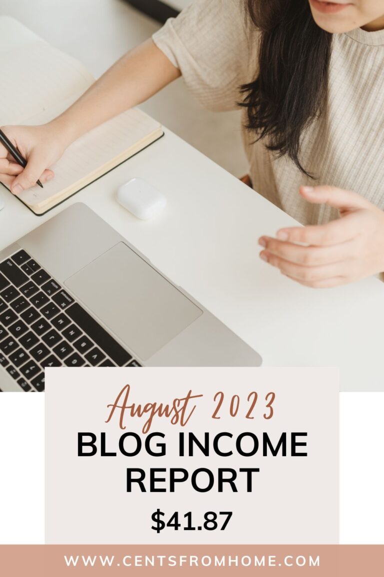 August 2023 Blog Income Report